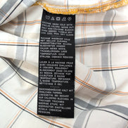 Chemise Harley-Davidson L Carreaux Blanc Cassé Logo Brodé manches courtes