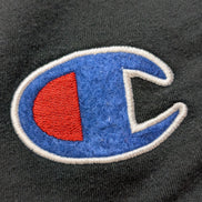 Short Coton Noir Champion Grand Logo Brodé Taille S 3 Poches