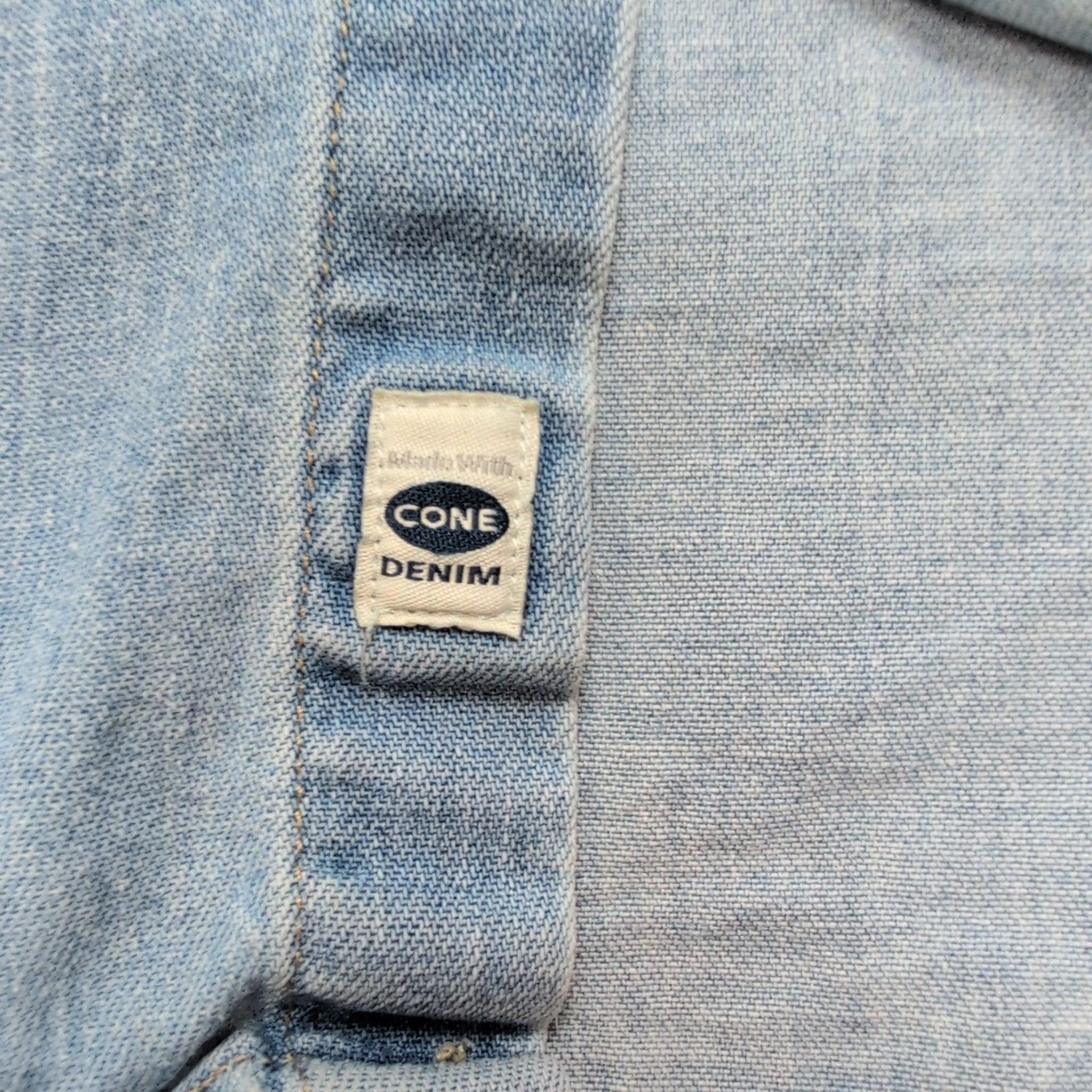 Chemise Westen Levi's Vintage Denim Bleu Clair Boutons Pressions Nacrés T. XXL