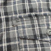 Surchemise Levi's Vintage Flanelle Carreaux Gris / Noir Doublée Sherpa Taille XL