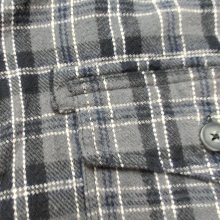 Surchemise Levi's Vintage Flanelle Carreaux Gris / Noir Doublée Sherpa Taille XL