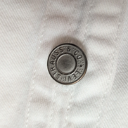 Chemise Levi's L Blanc Jean Coton 2 Poches Boutons Métal Homme
