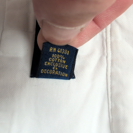 Chemisier Polo Ralph Lauren Taille S Blanc Logo Bleu Marine Manches longues