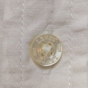 CHEMISE LEVI'S Lin Coton Blanche XXL TG Homme Unie Col Boutonné