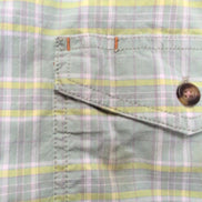 Chemise Carhartt Relaxed Fit L Vert Carreaux Manches Courtes Poches