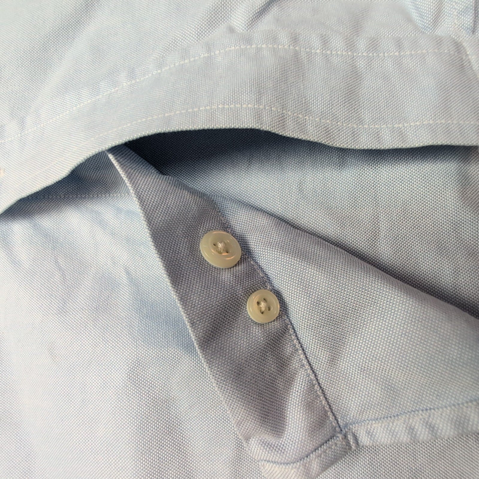 Chemise L.L. Bean bleue uni taille XL #125e