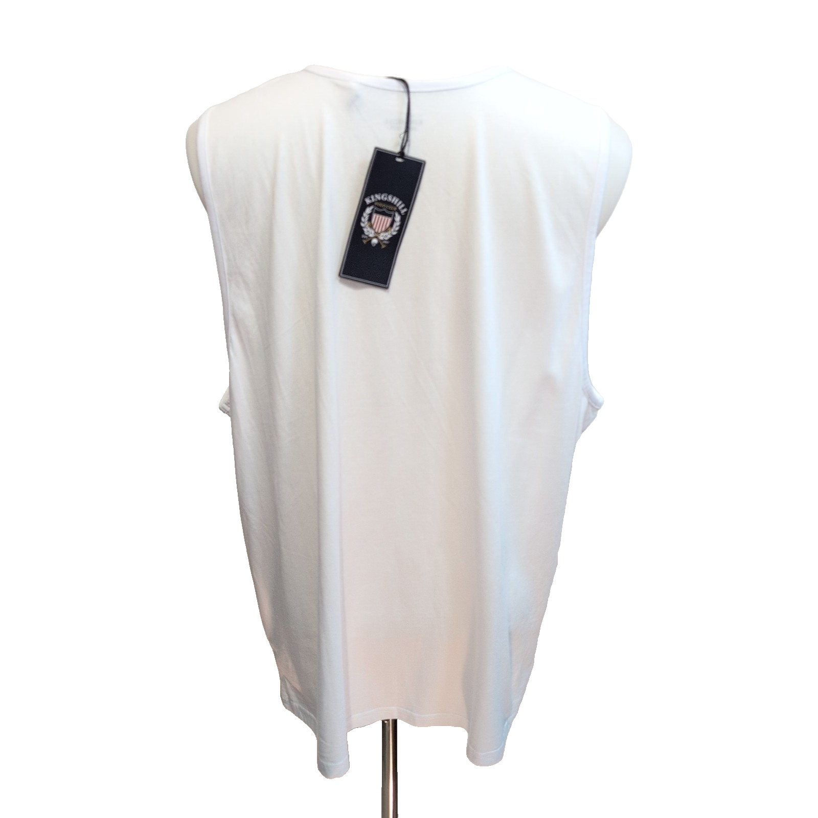Débardeur Kingshill Polo Club 2XL Blanc Neuf Étiquette 100% Coton
