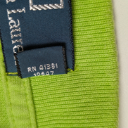 Polo manches courtes Polo Ralph Lauren XL vert anis logo bleu marine coton