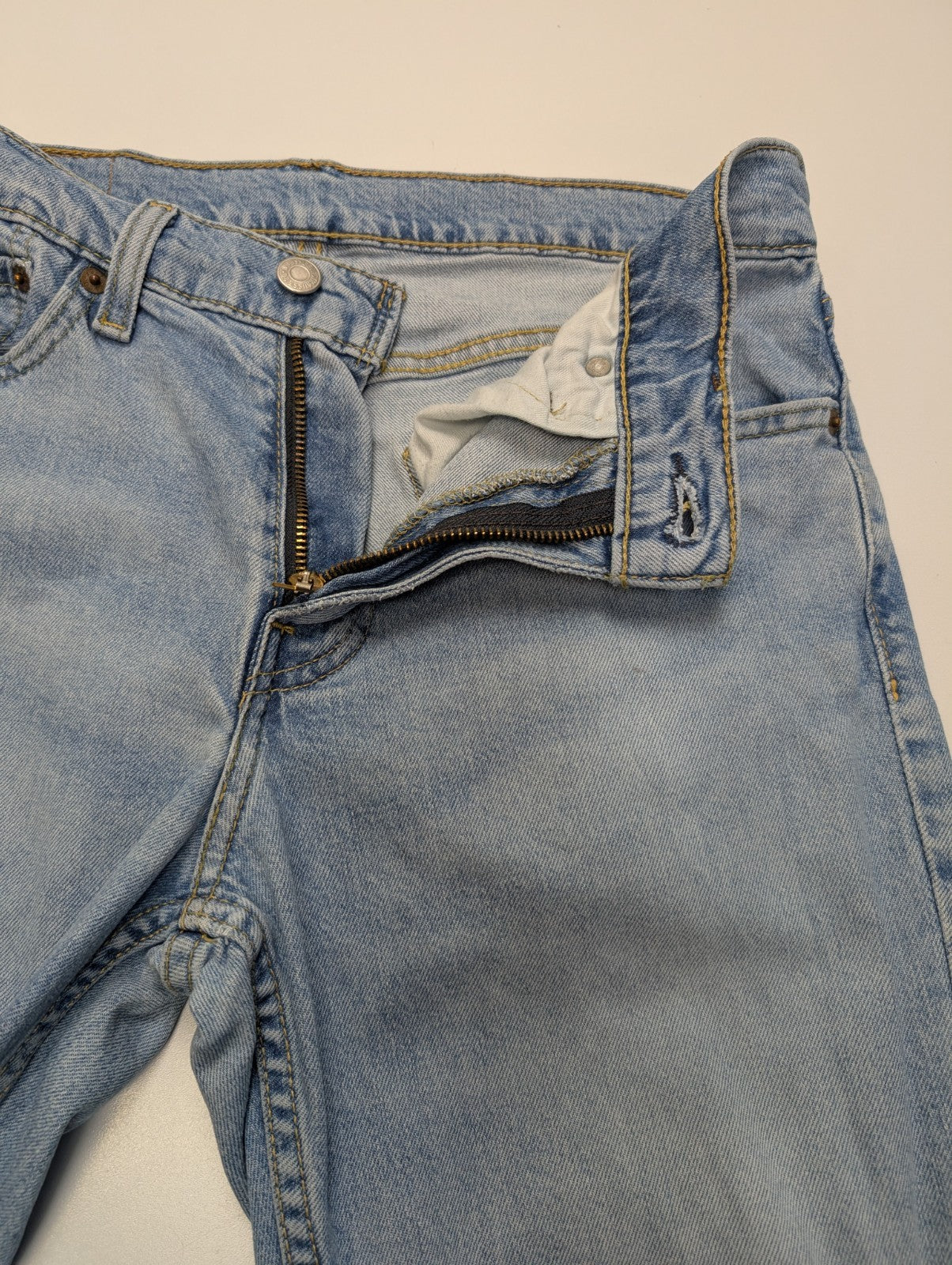 Jean Levi's 511 Homme Vintage Bleu Clair W31 L30 Denim Slim Fit Stretch Pantalon