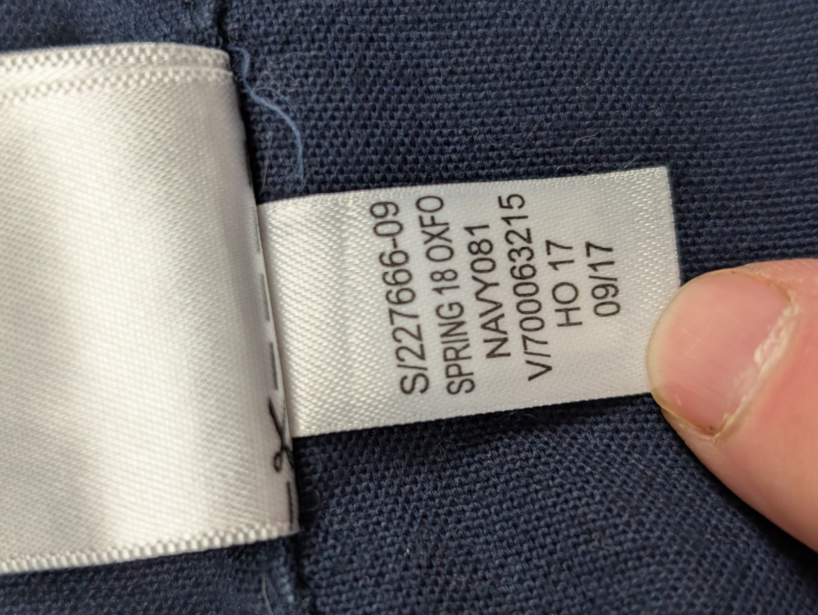 Chemise GAP bleu marine à motifs manches longues homme taille L