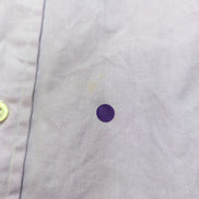 Chemise Ralph Lauren XL Lilas 100% Coton Logo Vert Clair manches longues