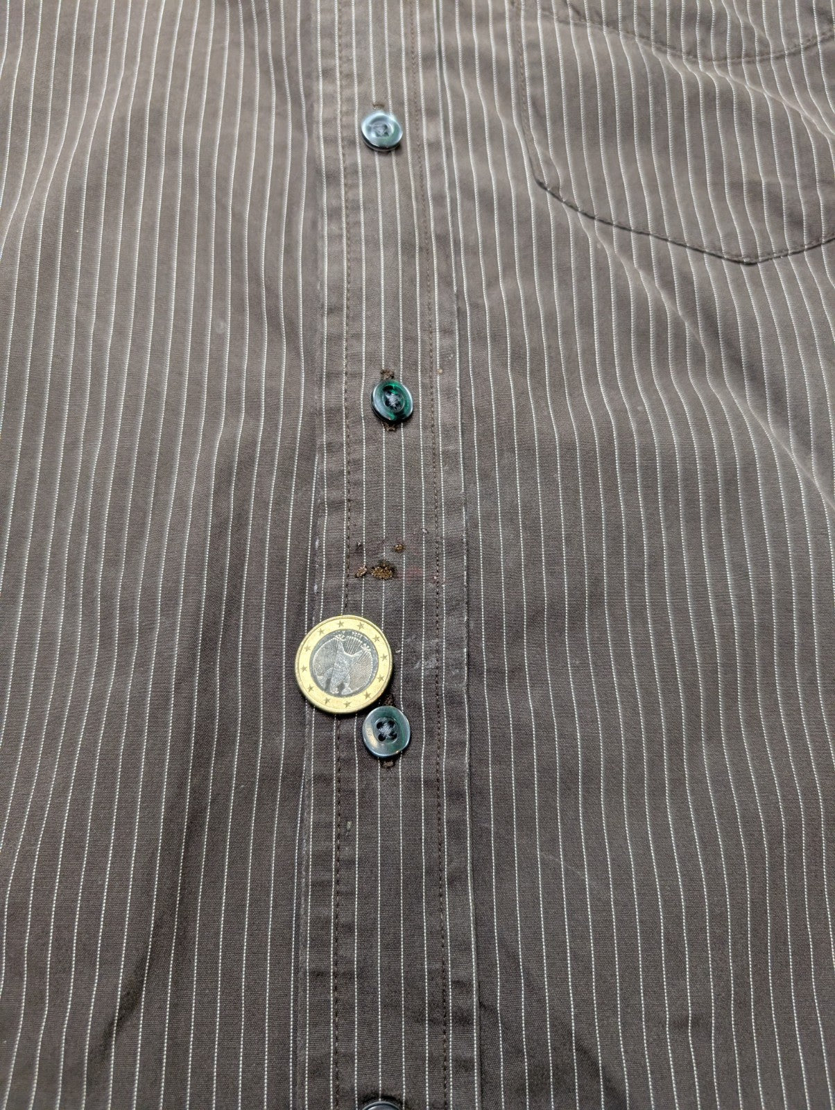 Chemise GAP marron à rayures taille M #102msch