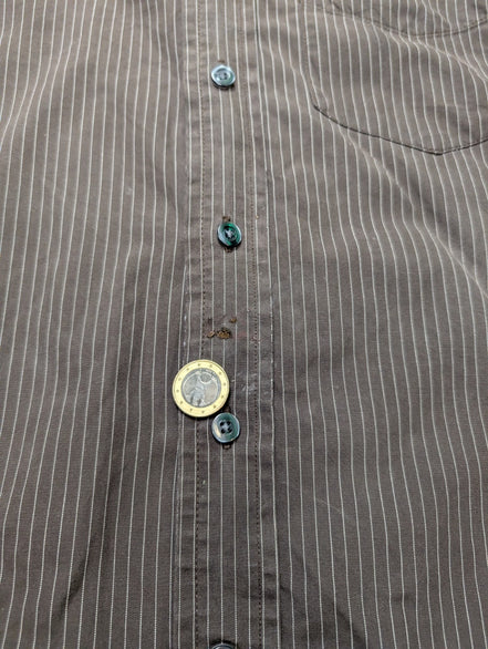 Chemise GAP marron à rayures taille M #102msch