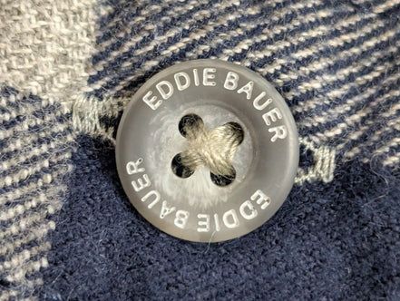 🏔️ Chemise EDDIE BAUER XL Flanelle Classic Fit Carreaux |303S