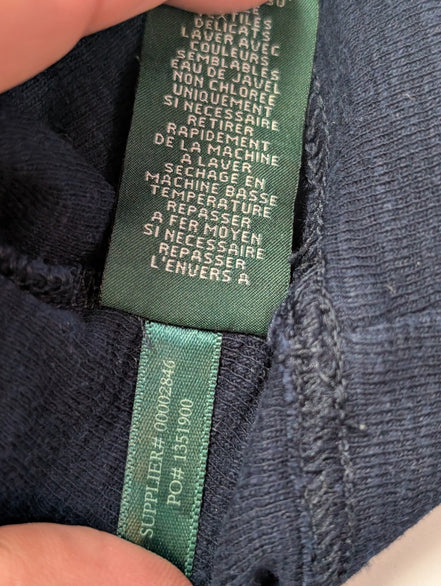 Sweat à capuche femme LRL Lauren Ralph Lauren Jeans Co bleu marine XL