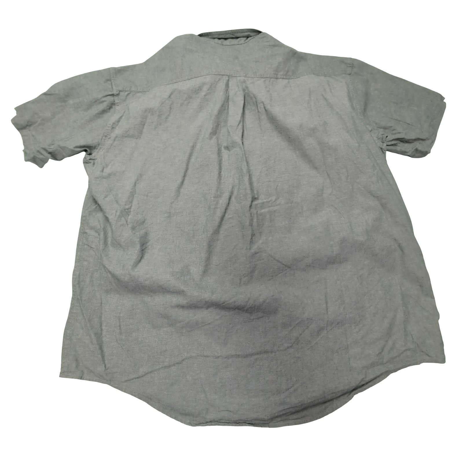 Chemise L.L. Bean verte uni manches courtes homme taille XXL