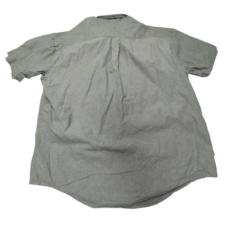 Chemise L.L. Bean verte uni manches courtes homme taille XXL