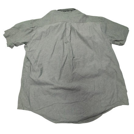 Chemise L.L. Bean verte uni manches courtes homme taille XXL