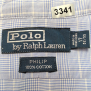 Chemise Polo Ralph Lauren Philip XL Made in Hong Kong Carreaux Bleu