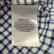 Chemise Polo Ralph Lauren Slim Fit L Carreaux Bleu Blanc Logo Rose