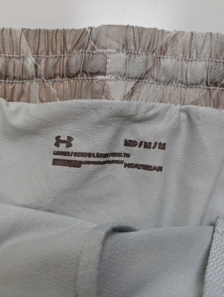 Short de sport Under Armour HeatGear Marron Clair à Motifs - Femme Taille M