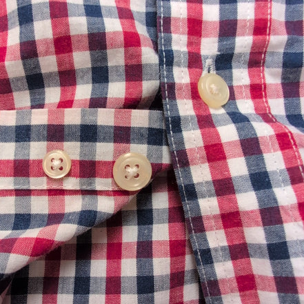 Chemise Chaps Carreaux Bleu Blanc Rouge Taille M Manches courtes
