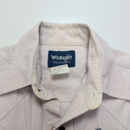 Chemise Wrangler Western M Aigle Drapeau USA Étoiles Coton Rare manches longues