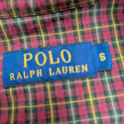 Chemise Ralph Lauren Bordeaux à Carreaux Manches Longues - Taille S