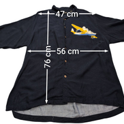 Chemise hawaïenne Wingo avion planeur manches courtes taille L