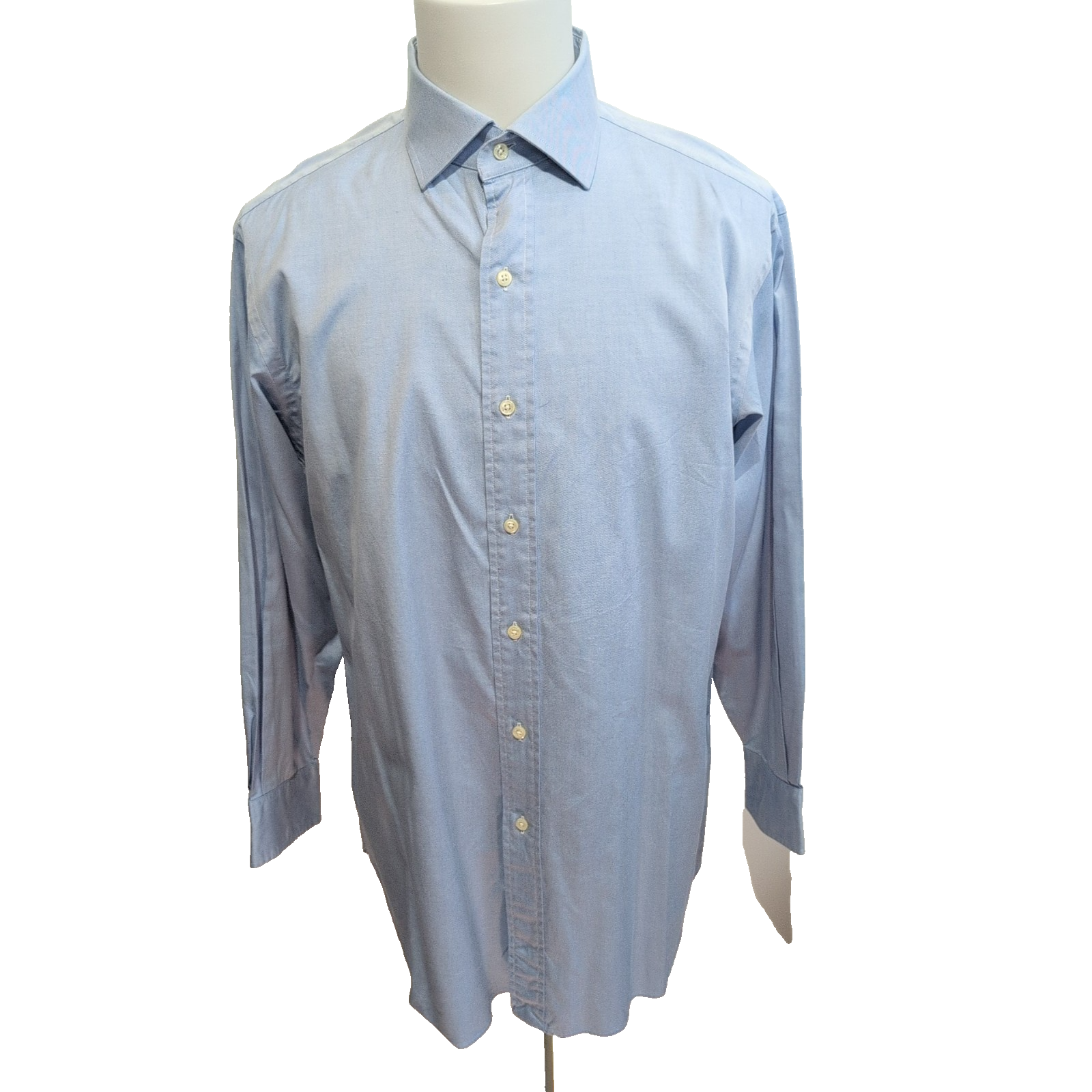 Chemise Polo Ralph Lauren Regent XL Bleu Clair Manches Longues