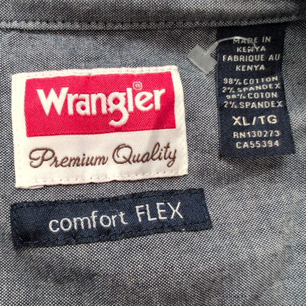 Chemise Wrangler Comfort Flex Bordeaux Manches Courtes 2 Poches XL