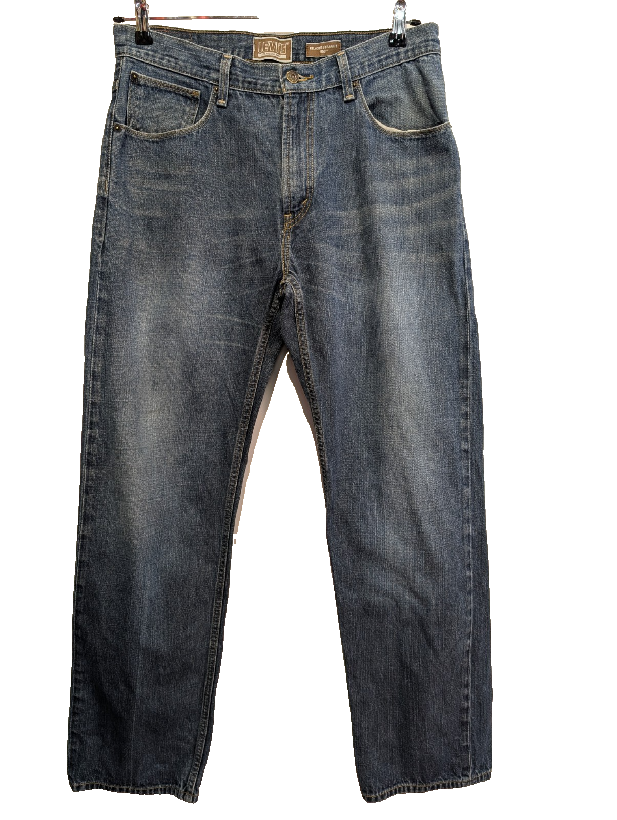 Jean Levi's 559 Relaxed Straight Bleu W34 L34 Homme 086JSR