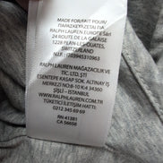 Chemise Ralph Lauren XXL Knit Dress Shirt Gris Chiné Jersey Coton QR Code