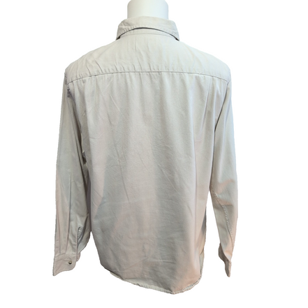 Chemise Wrangler Crème 100% Coton Manches Longues poches Taille M