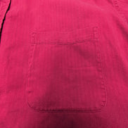 Chemise LEE Rouge à Col Officier avec Poche Manches Longues - Taille L