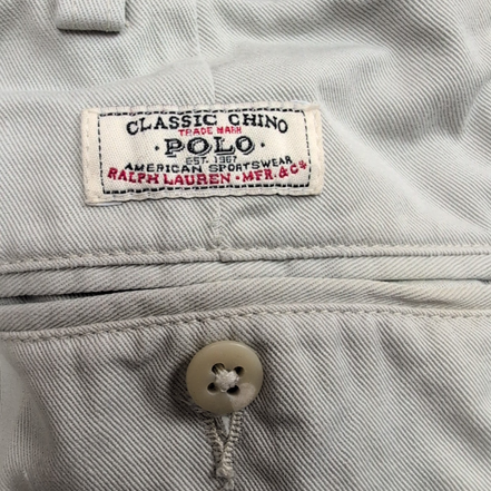 Pantalon Chino Polo Ralph Lauren Andrew W36 L29 Crème À Pinces Coton USA