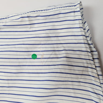 Chemise Tommy Hilfiger L Blanc Bleu Rayures Coton Regular Fit manches longues