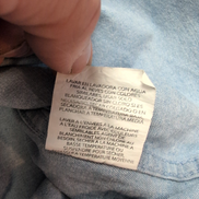 Chemise Wrangler stretch bleu effet jean 2 poches taille S manches longues #211e