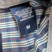 Chemise Chaps modèle Easy Care carreaux bleu et rouge poche M