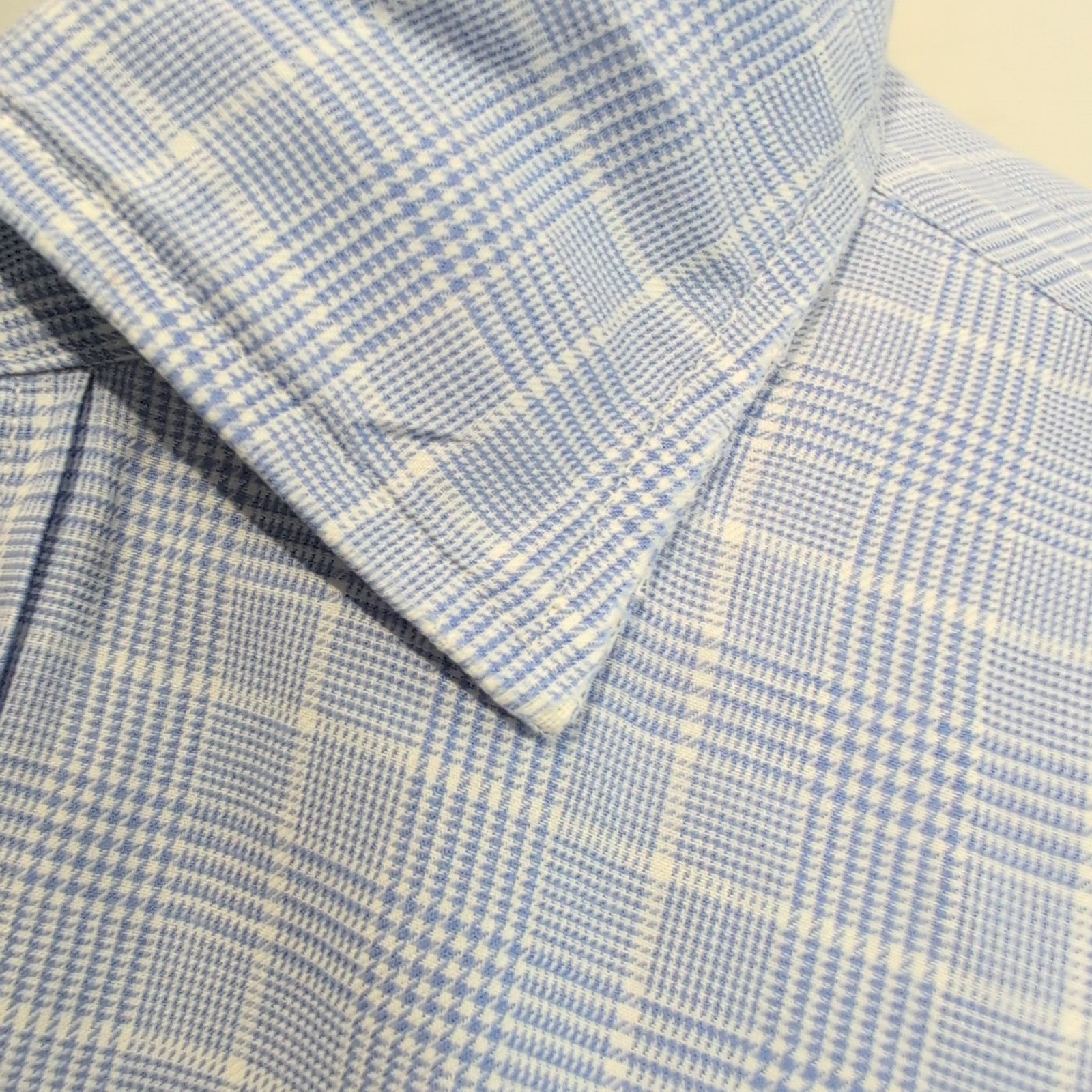 Chemise Polo Ralph Lauren Philip XL Made in Hong Kong Carreaux Bleu