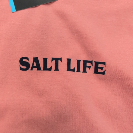 T-shirt Salt Life Manches Longues Saumon Taille L Coton Surf Neuf avec étiquette