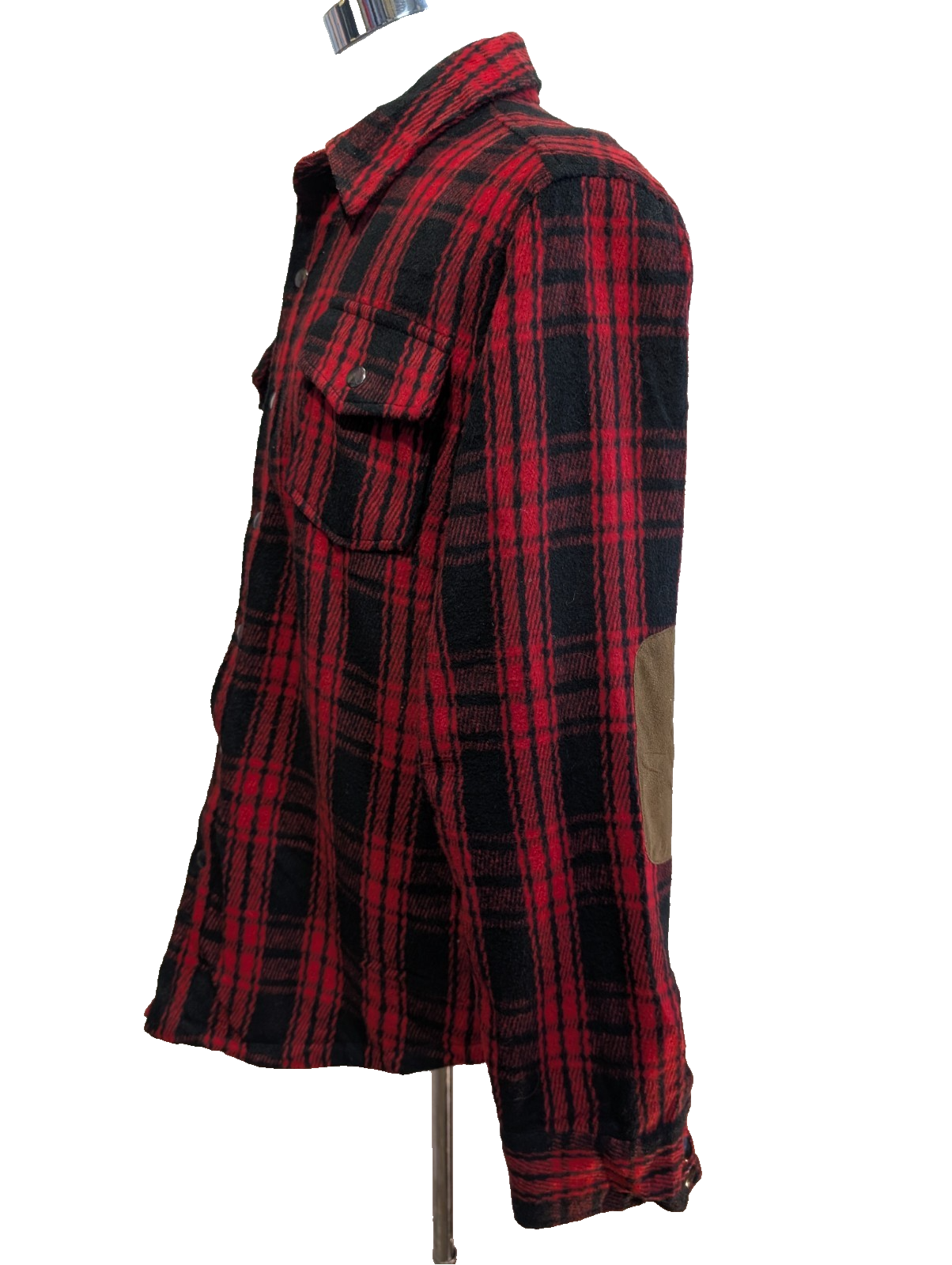 Surchemise Veste Flanelle Matelassée ROUGE AMERICAN RAG Coudières Taille L |265S