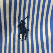Chemise Ralph Lauren XL Bleue Rayures Custom Fit Button Down Shirt