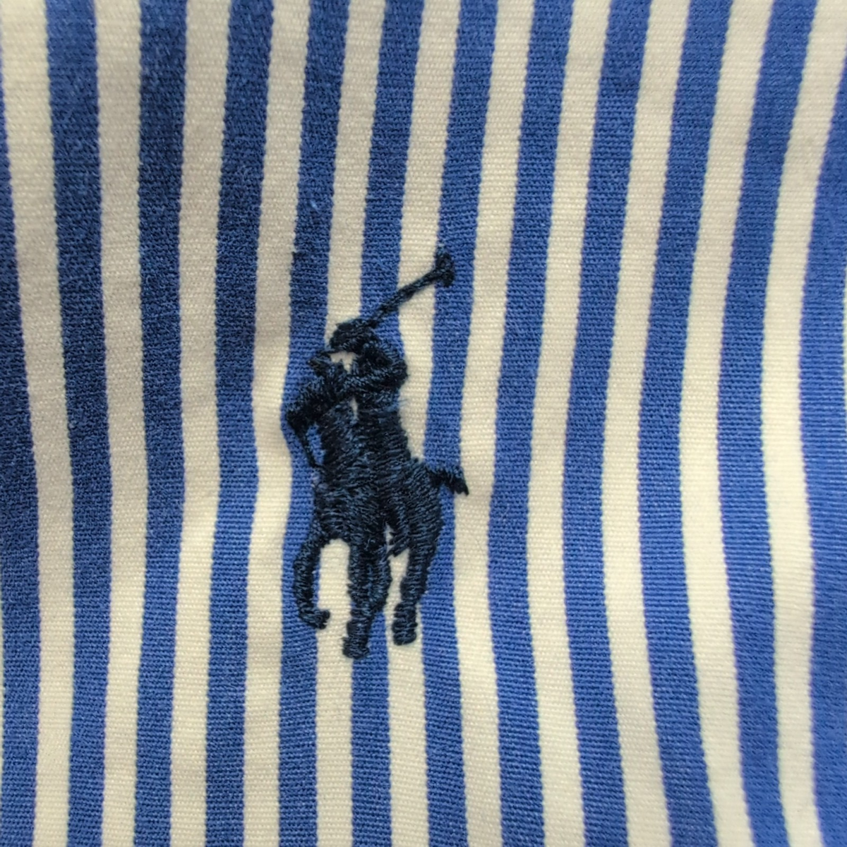 Chemise Ralph Lauren XL Bleue Rayures Custom Fit Button Down Shirt