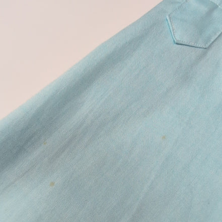 Chemise Lauren Ralph Lauren L XL Turquoise Uni Coton Poche 16.5 manches longues