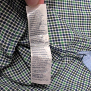 Chemise Tommy Hilfiger Verte À Petits Carreaux Regular Fit Taille XXL