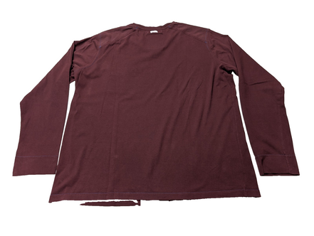 T-Shirt Manches Longues Bordeaux CBK - Taille XL - Poche à Rabat - Neuf sans Éti