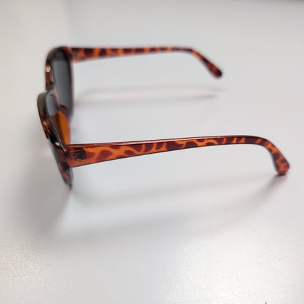 Lunettes de soleil Bar-On® Femmes Marron Effet Bois Liseré Doré Y2K