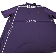 Polo manches courtes Polo Ralph Lauren XL violet logo multicolore Classic Fit