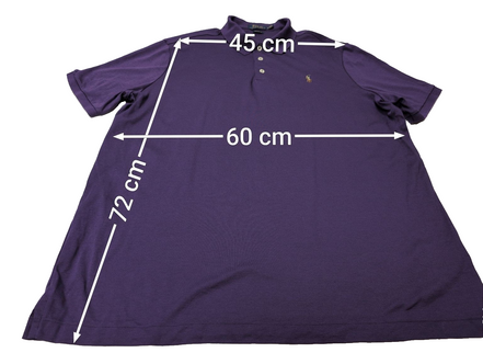 Polo manches courtes Polo Ralph Lauren XL violet logo multicolore Classic Fit